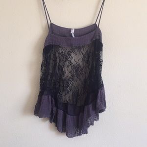 Free People Intimately Lace Top Small